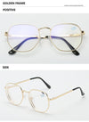 Classic Myopia Hexagonal Blue Light Protection Glasses Frames Eyewear
