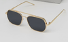 Hardik Pandya Stylish Square Metal Frame Sunglasses For Men And Women-SunglassesCraft