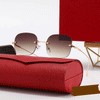 Retro Designer Frameless Sunglasses For Unisex-SunglassesCraft
