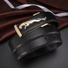 Fashionable Jaguar Alloy Buckle Designer Belt For Men's-SunglassesCraft