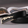 Fashionable Jaguar Alloy Buckle Designer Belt For Men's-SunglassesCraft