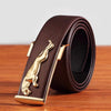 Fashionable Jaguar Alloy Buckle Designer Belt For Men's-SunglassesCraft