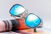 Brand Designer Gradient Metal Retro Square Steampunk Sunglasses For Men And Women-SunglassesCraft