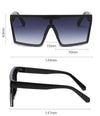 Oversized Design Square Big Frame  Sunglasses For Men And Woman-SunglassesCraft