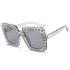 Crystal Diamond Designer Frame Sunglasses For Unisex-SunglassesCraft