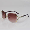 Luxury Brand Designer Gradient Pink Foxes Rhinestone Oversized Sunglasses For Women-SunglassesCraft