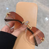 Trendy Rimless Cool Shades Sunglasses For Unisex-SunglassesCraft