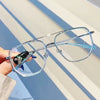 Anti Blue Light Square Big Frame Style Sunglasses For Men And Women-SunglassesCraft