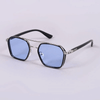 Classic Hexagon Design Aqua Blue Sunglasses For Unisex-SunglassesCraft
