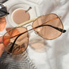 Fashion Square Oversized Ocean Lens Metal Bridge Trend Unique Sunglasses For Men And Women-SunglassesCraft