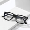 Classic Flat Tide Plate Metal Glasses Square Big Frame Eyeglasses For Unisex-SunglassesCraft