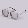 Retro Classic Silver Reflector Square Steampunk Sunglasses For Unisex-SunglassesCraft