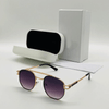 Classy Square Candy Sunglasses With Metal Frame For Men And Women-SunglassesCraft