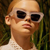 2021 Brand Design Thick Frame 90s Fashion Outfit Vintage Oversized Cat Eye  Women Sunglasses-SunglassesCraft