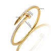 Stylish Full Crystal Stainless Steel Gold Rose Black Color Crystal Bracelets-SunglassesCraft