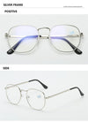 Classic Myopia Hexagonal Blue Light Protection Glasses Frames Eyewear