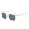 Fashionable Square Trending Retro Rivets Decoration Jelly Shades Sunglasses Men Women-SunglassesCraft