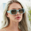 Vintage Fashion Small Rectangle Designer Shades Sunglasses For Unisex-SunglassesCraft