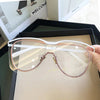 Luxury Rimless Transparent Lens Fashion Sunglasses For Unisex-SunglassesCraft