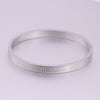 Fashion Titanium Steel Bangle Bracelet Birthday Xmas Gift Women's Men's Hoop Circle Metallic Bangle Bracelet Charm