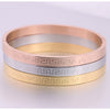 Fashion Titanium Steel Bangle Bracelet Birthday Xmas Gift Women's Men's Hoop Circle Metallic Bangle Bracelet Charm