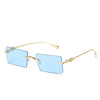 Rimless Fashion Brand Sunglasses For Unisex-SunglassesCraft