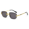 Retro Rimless Frame Sunglasses For Unisex-SunglassesCraft