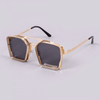 Retro Classic Gold Black Square Steampunk Sunglasses For Unisex-SunglassesCraft