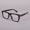 Beckham Style Black-Clear Lens Square Sunglasses For Unisex -SunglassesCraft