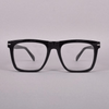 Beckham Style Black-Clear Lens Square Sunglasses For Unisex -SunglassesCraft