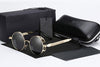 2020 Modern Style Steampunk Retro Fashion Classic Vintage Round Metal Frame HD Polarized Top Designer Brand Sunglasses For Men And Women-SunglassesCraft
