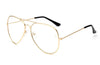 Trendy Polarized Classic Brand Transparent Aviation Lens Sunglasses For Men And Women-SunglassesCraft