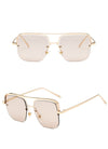 2021 Vintage Metal Square Frame Brand Sunglasses For Unisex-SunglassesCraft