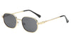 Trendy Retro Classic Style Metal Gradient Lens Square Sunglasses For Men And Women-SunglassesCraft