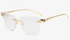 Vintage Rimless Square Top Brand Sunglasses For Unisex-SunglassesCraft
