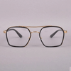 Classic Hexagon Design Gold-Clear Lens Sunglasses For Unisex-SunglassesCraft