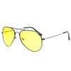 Pilot Aviation Yellow Night Vision Driving Sunglasses For Men And Women-SunglassesCraft
