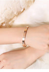 Hot Luxury Rose Gold Stainless Steel Bracelets For Men And Women-SunglassesCraft