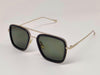 Gold And Green Square Sunglasses For Men And Women-SunglassesCraft