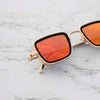 Orange Mercury And Gold Retro Square Sunglasses For Men And Women-SunglassesCraft
