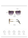 Oversized Steampunk Gradient Vintage UV400 Driving Sunglasses For Men And Women-SunglassesCraft