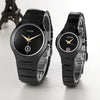 Brand Luxury Black Lover Women Men Ceramic Couple Watches-SunglassesCraft