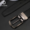 Men Genuine Leather Reversible Buckle Brown and Black Business Dress Belts for Men-SunglassesCraft