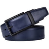 Classic & Fashion Designs Black/blue Two in One Belts with Rotated Buckle ceinture-Men's Leather Reversible Belt-SunglassesCraft