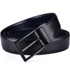 Classic & Fashion Designs Black/blue Two in One Belts with Rotated Buckle ceinture-Men's Leather Reversible Belt-SunglassesCraft