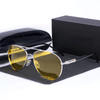 Brand Designer Polarized Yellow Lens Night Vision Driving Sunglasses For Men And Women-SunglassesCraft