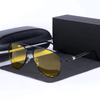 Brand Designer Polarized Yellow Lens Night Vision Driving Sunglasses For Men And Women-SunglassesCraft