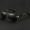 The New Car Special Men's Fashion Trend Polarized Driving Glasses Metal Frame Big Box Driver Sunglasses