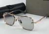New Metal Vintage Fashion Style Square Frameless Sunglasses UV 400 Lens With Case