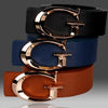 Designer Casual G-Shape Leather Belt For Men-SunglassesCraft